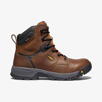 KEEN Chicago 6" Waterproof - Bordove Pracovne Cizmy Panske, KEEN251